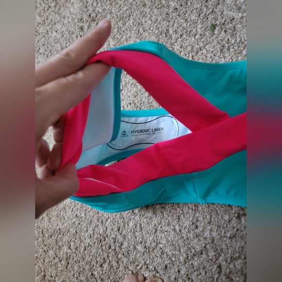 Cupshe Aqua and Pink Underwire Bikini Set Large Top / Small Bottom - Picture 11 of 12